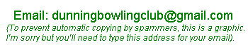 Dunning Bowling Club email